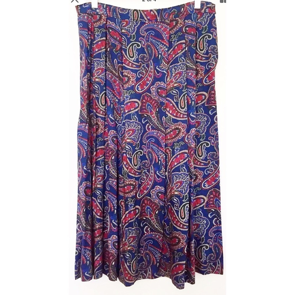 Vintage Pendleton Sophisticates Paisley Midi Skirt
Size 14 Petite Made in USA - Picture 2 of 4